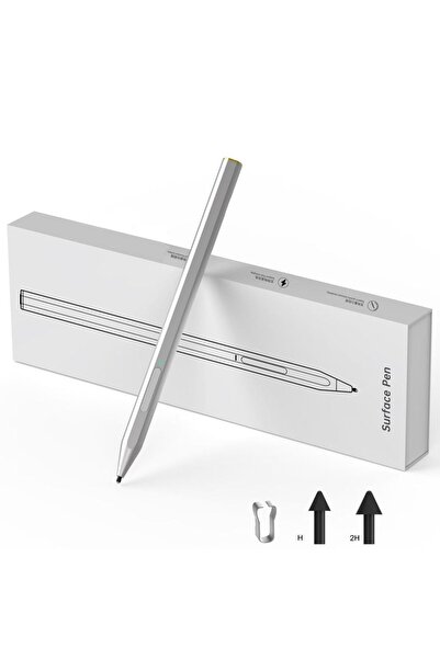 Choice1 Silver Stylus Pen for Microsoft Surface 4096 Pressure Sensitivity Era...