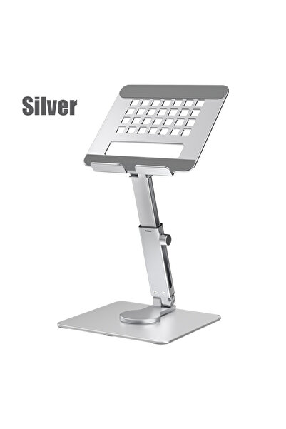 Choice حامل لوحي قابل للطي والسحب مصنوع من سبيكة فضية، مزود بقضيب منزلق، مناس...