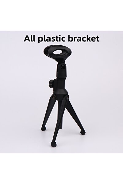 Choice حامل ميكروفون صغير محمول مصنوع بالكامل من البلاستيك، حامل ثلاثي القوائ...