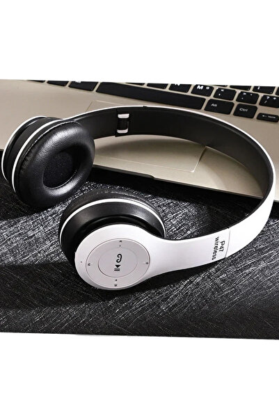 Choice4 سماعات رأس لاسلكية بلوتوث VIKEFON P47 بيضاء اللون، مزودة بميكروفون، و...