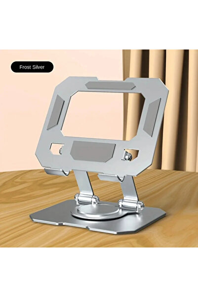 Choice1 حامل تابلت فضي قابل للدوران 360 درجة، قابل للتعديل والطي، مناسب لسطح ...