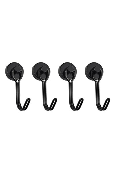 Choice 4pcs black Heavy 1/2/4/8Pcs Duty Magnetic Hooks Strong Neodymium Magne...