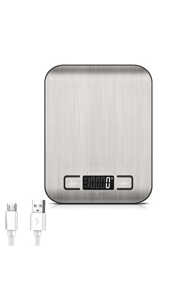 Choice ميزان قهوة رقمي للمطبخ مزود بمنفذ USB، وشاشة LCD، وشحن USB، ويتراوح وز...