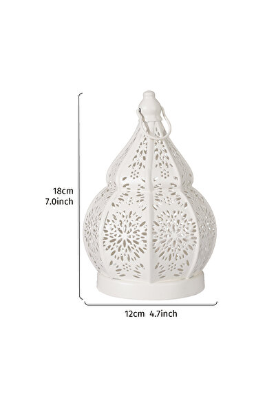 choice2 hululoukongZT-bai 1PC, European-style ironwork hollowed-out gourd-sha...
