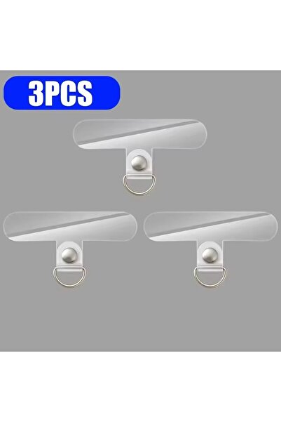 Choice6 3PCS Universal Transparent Detachable Phone Lanyard Clips Card Wrist ...