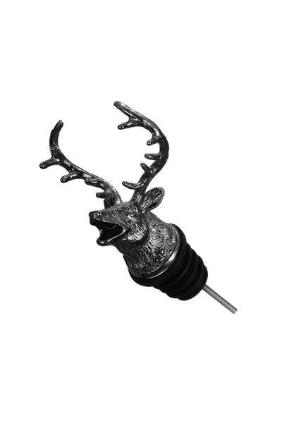 Choice3 Black New Zinc Alloy Deer Head Bottle Nozzle Pourer Wine Dispenser De...