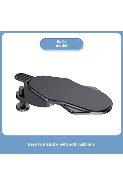 Choice Black Basic Computer Desk Arm Rest Pad Foldable Ergonomic Wrist Rest S...