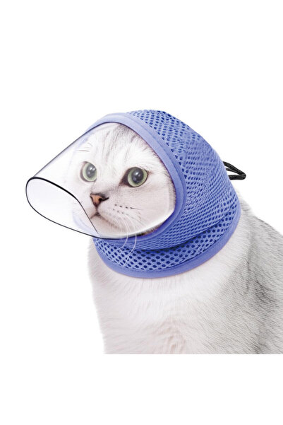 Choice1 غطاء رأس جديد للقطة باللون الأرجواني، مضاد لللعق والخدش، يمنع الأكل، ...