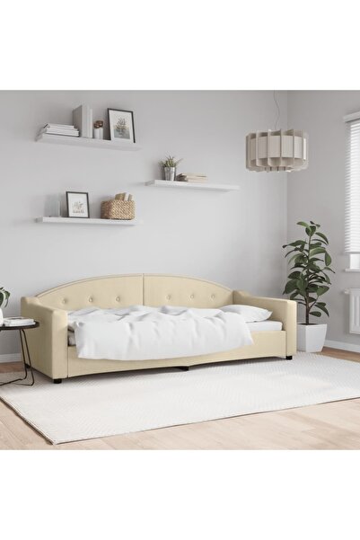 Concept Pat de zi, crem, 80x200 cm, material textil