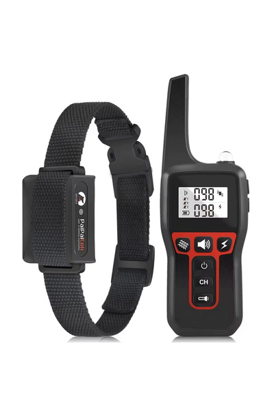 choice2 طوق تدريب الكلاب الأحمر A 1000 متر مع جهاز تحكم عن بعد، طوق كهربائي م...