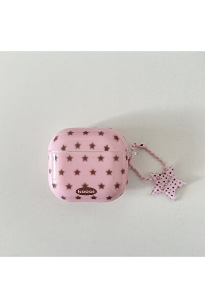 Choice16 قلادة وردية اللون بتصميم بسيط لون سادة، تغطي الشاشة بالكامل، مزينة ب...