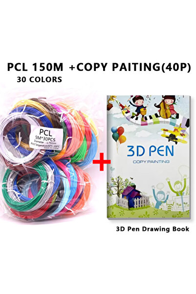 Choice1 30colors-patterns 3D Pen Filament PCL Low-Temperature Cumables 1.75mm...