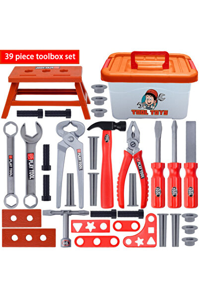 Choice1 39PCS DIY Pretend Play Toy Simulation Repair Tools Set Electric Drill...