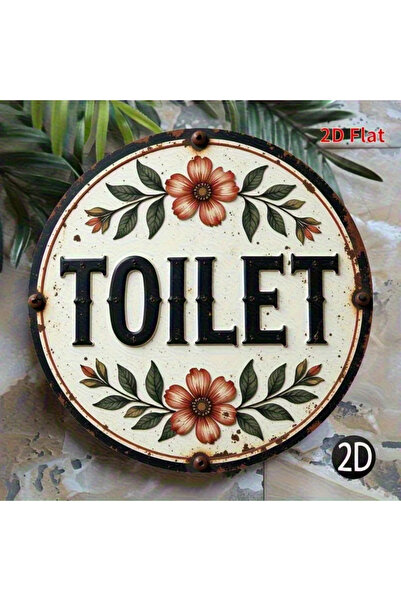 Choice HELLOYOUNG 20x20cm TYA38259-20x20cm Vintage Toilet Sign Retro Faux Woo...