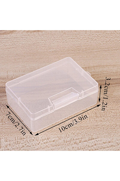 Choice علبة بلاستيكية صغيرة مستطيلة شفافة، أبعادها 10×7×3.2 سم، لحفظ المجوهرا...
