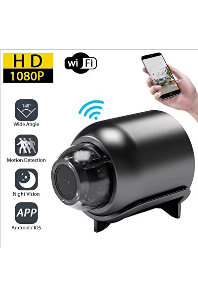 Choice كاميرا صغيرة سوداء عالية الدقة 1080 بكسل، لاسلكية بتقنية الواي فاي، لم...