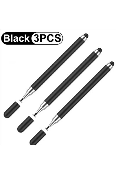 Choice3 Black 3pcs 1-3PCS Smart Tablet Phone Universal 2 in 1 Capacitive Styl...