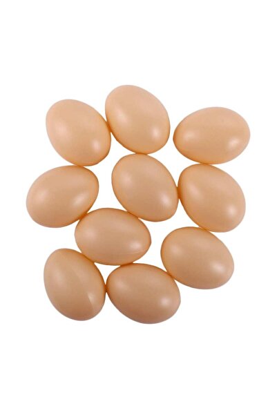 Choice بيض بلاستيكي صناعي أصفر اللون، 10 قطع/مجموعة، لمحاكاة تربية الدجاج، من...