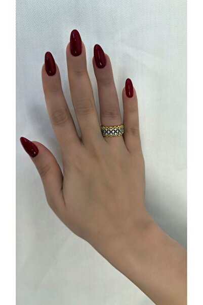 Store Diva Charm Kadın İşlemeli Ayarlı Alyans Yüzük