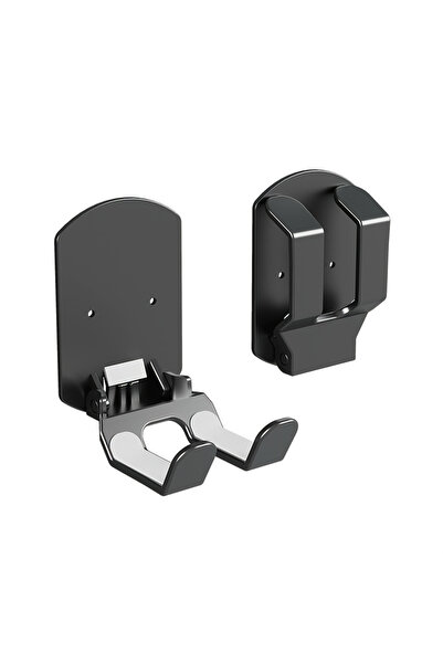 Choice حامل سماعات رأس عالمي قابل للطي باللون الأسود، يُثبت على الحائط باستخد...