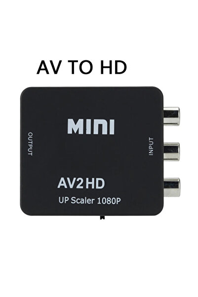 Choice3 Black AV to HD High Quality HD 1080P hdmi-compatible To RCA AV/CVBS A...