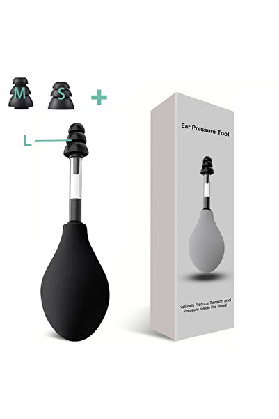 Choice4 Black Ear Pressure Tool Portable Ear Pressure Relief Suction Device W...