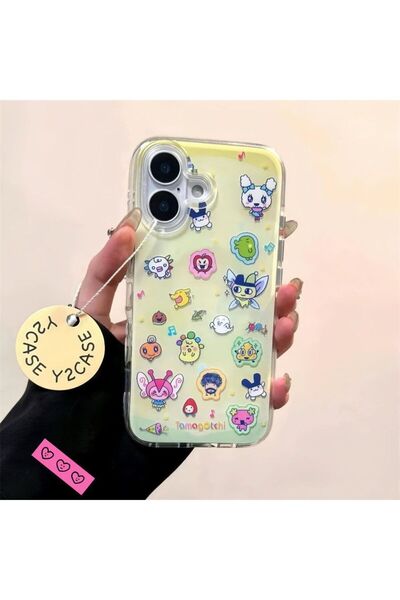 Choice3 غلاف هاتف بشاشة كاملة بتصميم كرتوني لشخصية تاماغوتشي، متوافق مع أجهزة...