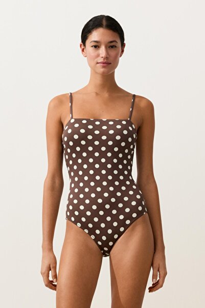 Oysho Puantiye piqué bandeau mayo