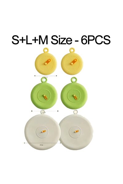 Choice8 3 في 1 - 6 قطع من أدوات المطبخ المصنوعة من السيليكون، غطاء وعاء مطاطي...