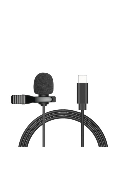 Choice ميكروفون صغير محمول بمنفذ USB من النوع C بطول 1.5 متر، مزود بمشبك معدن...