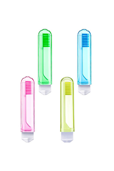 Choice1 4pcs-a Bulk foldable travel toothbrushes with cases. Soft, for all ag...