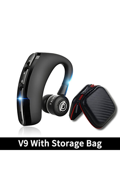 Choice1 سماعة رأس لاسلكية للأعمال V9 مع حقيبة، مزودة بميكروفون عالي الدقة، وخ...