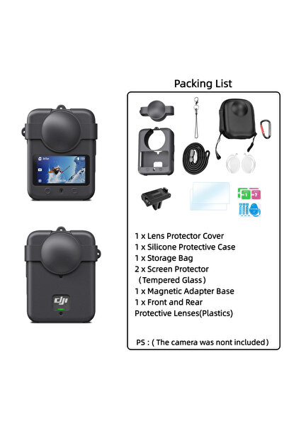 Choice5 مجموعة من 16 قطعة لملحقات كاميرا DJI Osmo 360: واقي عدسة/غطاء حماية م...