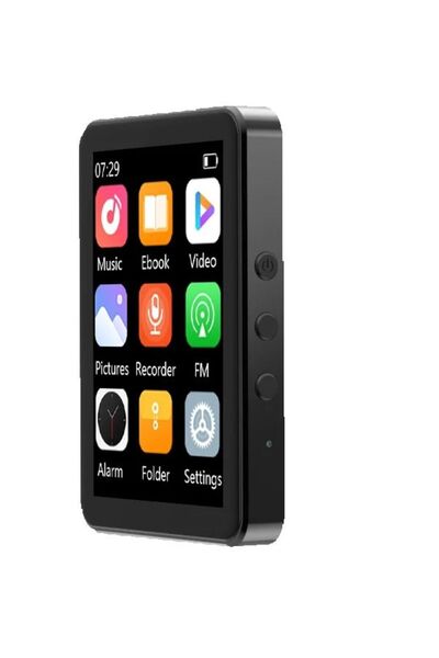 Choice مشغل MP3 أسود اللون، سعة 32 جيجابايت، شاشة لمس 2.4 بوصة، مزود بتقنية ب...