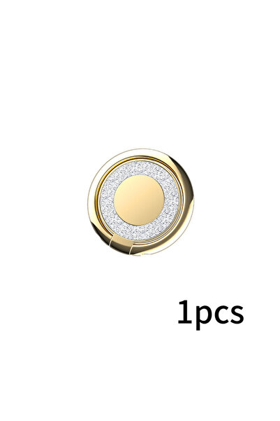 Choice1 حامل هاتف دائري أصفر قابل للطي مصنوع من سبائك الزنك، يدور 360 درجة، م...