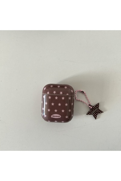 Choice11 قلادة بنية اللون بتصميم بسيط لون سادة، تغطي الشاشة بالكامل، مزينة بن...