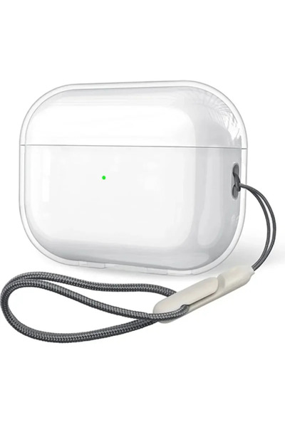 Choice5 جراب سماعات أذن شفاف من مادة TPU ناعمة مع حبل، متوافق مع AirPods Pro3...