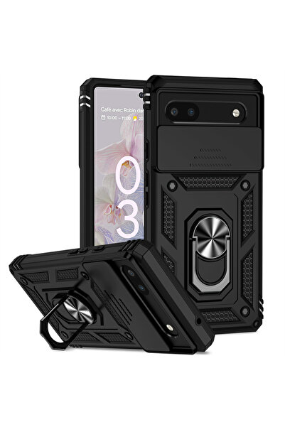 Choice43 غطاء حماية كاميرا منزلق أسود لهاتف Pixel 6، متوافق مع Google Pixel 1...