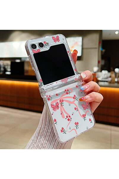 Choice7 جراب Galaxy Z Flip 7 A765 لهاتف Z Flip7 Flip5 Flip6، غطاء صلب شفاف قا...