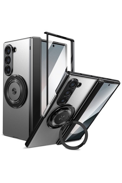Choice For Samsung Z Fold 6 grey Aluminum Alloy Back Cover Mobile Phone Case ...