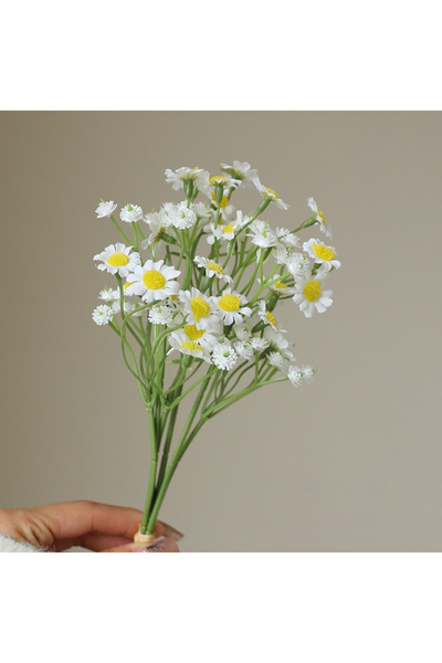 Choice1 زهرة البابونج البيضاء الاصطناعية، زهرة الأقحوان الصغيرة الاصطناعية، ل...