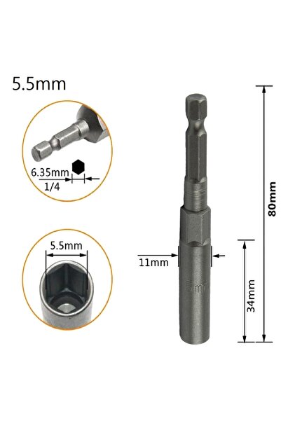 Choice6 مجموعة مفاتيح سداسية 5.5 مم، مجموعة مفاتيح مغناطيسية 5.5-19 مم، مفك ب...
