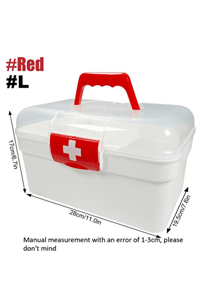choice2 منظم حبوب أسبوعي محمول من طبقتين من ريد-إل، علبة أدوية قابلة لإعادة ا...