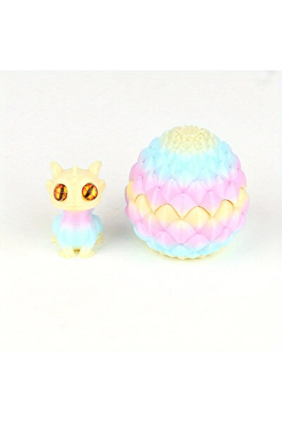 Choice45 1pcs rainbow 3D Printed Multi-Color Dinosaur Egg Set with Flip Lid -...