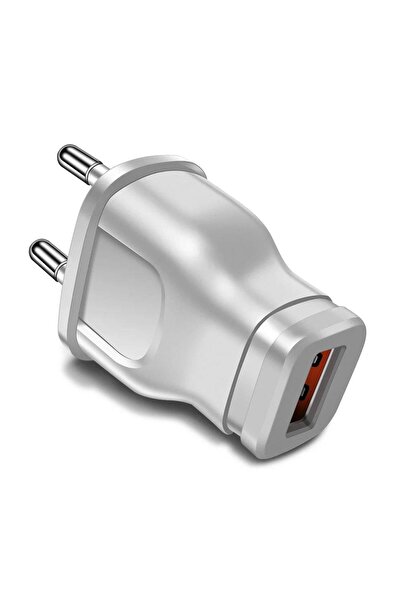 choice2 محول طاقة USB أبيض اللون 5 فولت/1 أمبير، شاحن عالمي للسفر للهواتف الم...