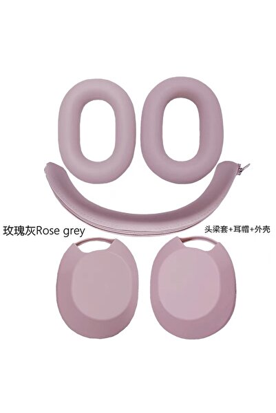Choice1 Rose Gray 3-1 Headphone Silicone Protective Case Suitable for Rose gr...
