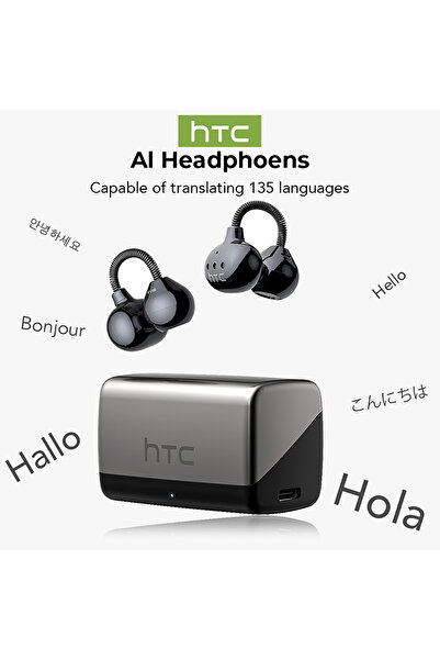 Choice سماعات أذن لاسلكية بتقنية بلوتوث V6.0 مع مترجم ذكي، مزودة بمشبك أذن، ل...