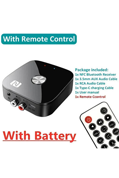 Choice جهاز استقبال VIKEFON v5.3 مع جهاز تحكم عن بعد، يدعم تقنية بلوتوث RCA 5...