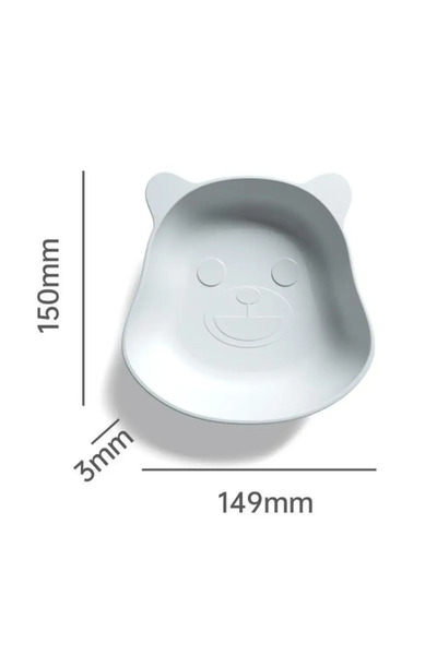 Choice1 1pc White Bear Cartoon Animal Desktop Split Bone Dish Creative Thicke...