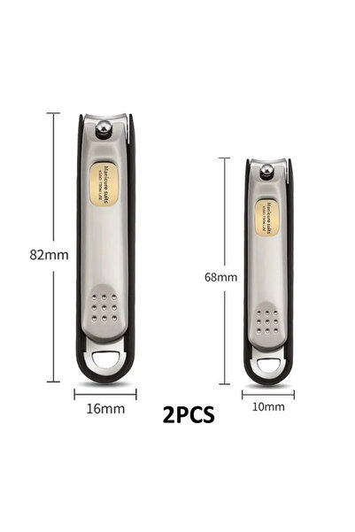 Choice1 1Large 1Small Nail Trimmer Pedicure Scissor Nail Clippers Stainless S...
